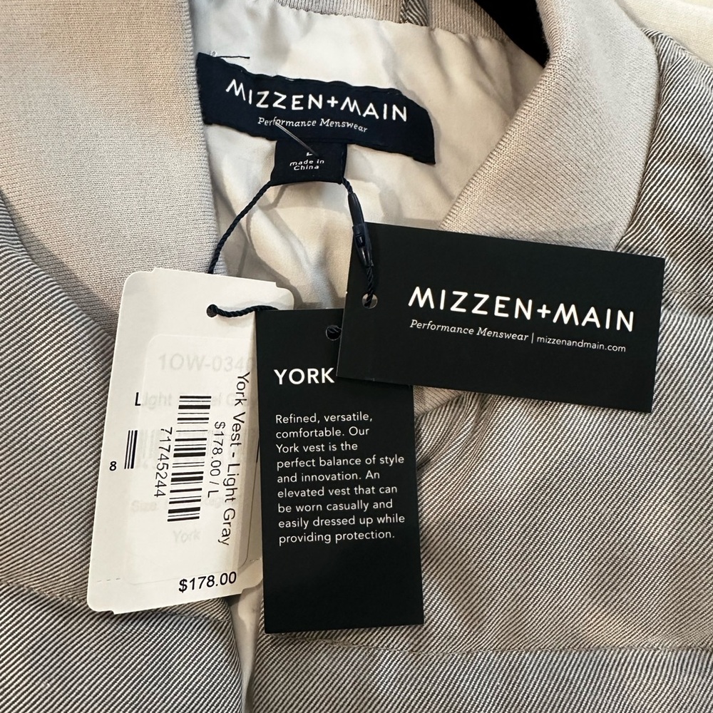 Brand new! Mizzen + Main Men’s YORK vest